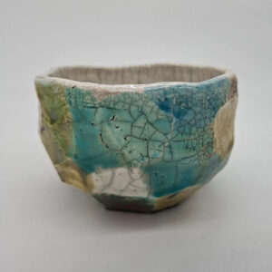 Vasija té japonés raku - Yolanda Arango