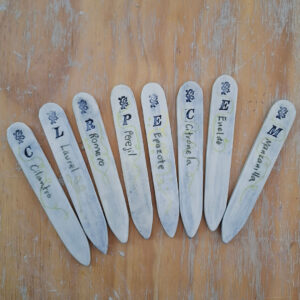 Marcadores plantas huerto - Yolanda Arango